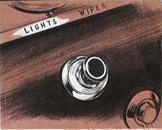 55 Buick Light control knob